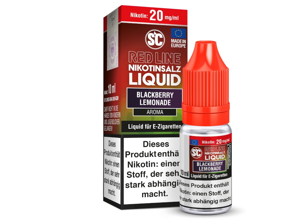 SC - Red Line - Blackberry Lemonade - 10ml Fertigliquid (Nikotinfrei/Nikotinsalz)