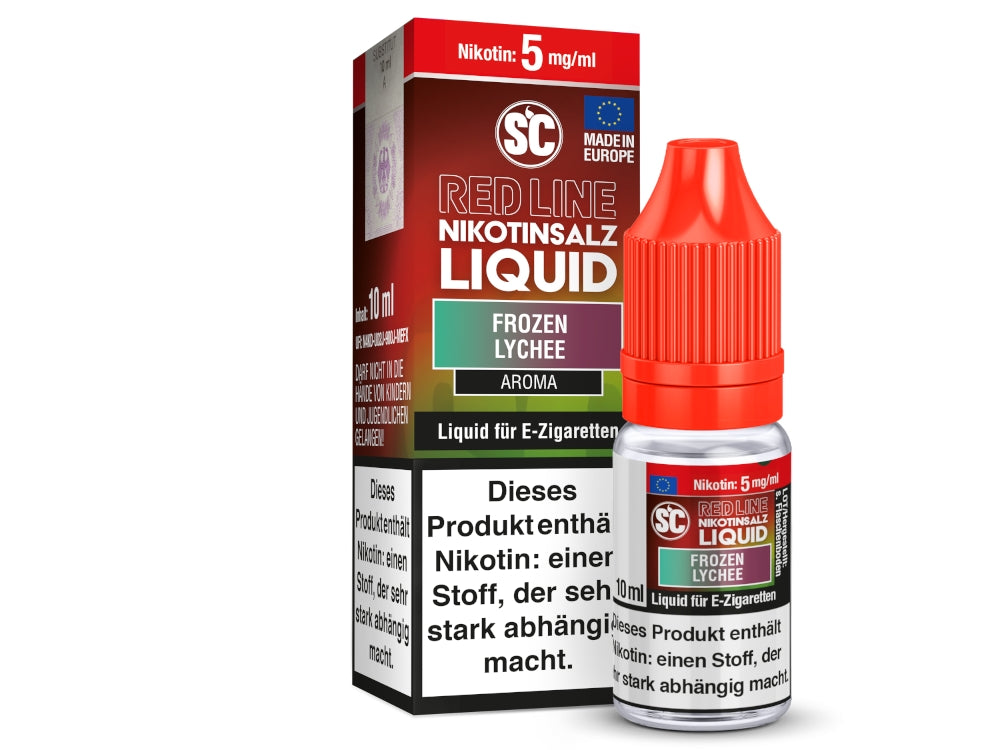 SC - Red Line - Frozen Lychee - 10ml Fertigliquid (Nikotinfrei/Nikotinsalz)