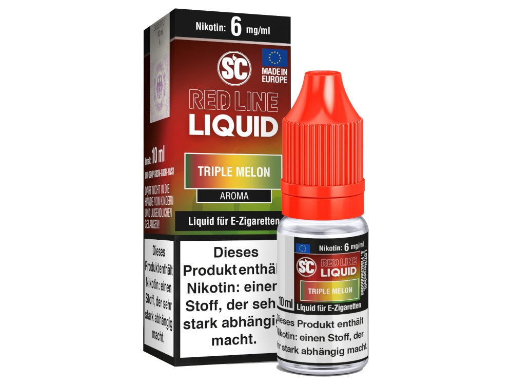 SC - Red Line - Triple Melon - 10ml Fertigliquid (Nikotinfrei/Nikotin)