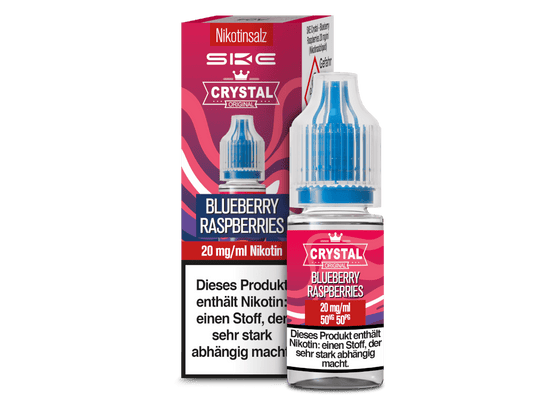 SKE - Crystal - Blueberry Raspberries - 10ml Fertigliquid (Nikotinsalz) - Blueberry Raspberries 1er Packung 20 mg/ml - Vapes4you