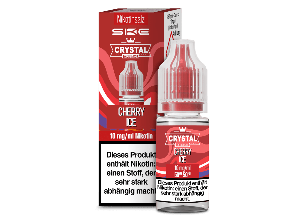SKE - Crystal - Cherry Ice - 10ml Fertigliquid (Nikotinsalz) - Cherry Ice 1er Packung 10 mg/ml - Vapes4you