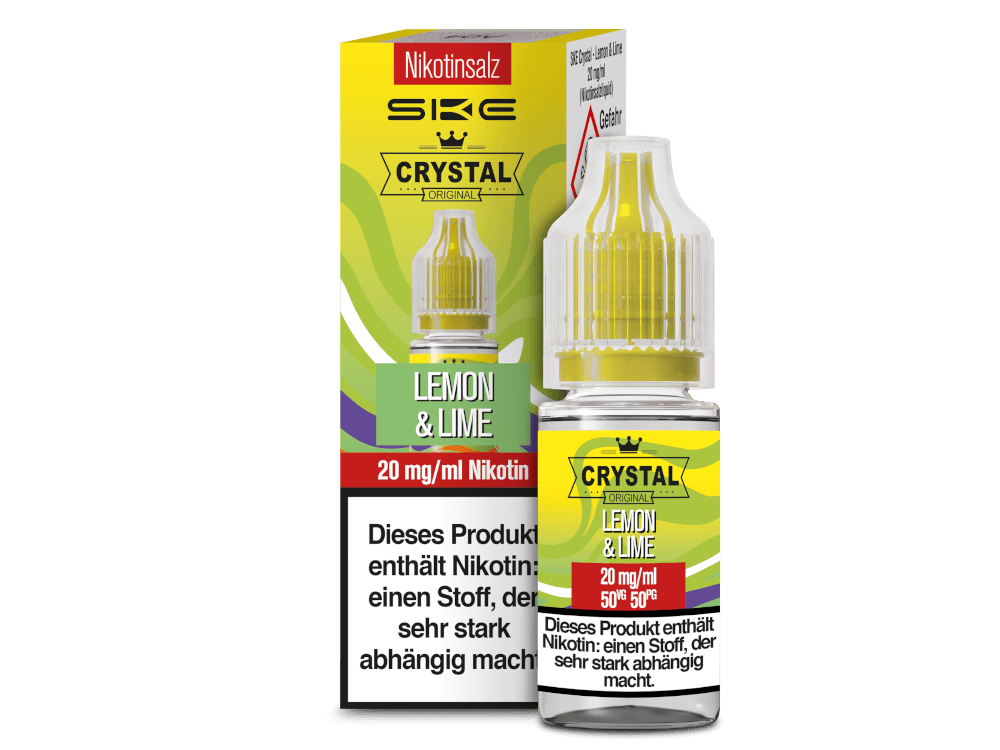 SKE - Crystal - Lemon & Lime - 10ml Fertigliquid (Nikotinsalz) - Lemon & Lime 1er Packung 20 mg/ml - Vapes4you