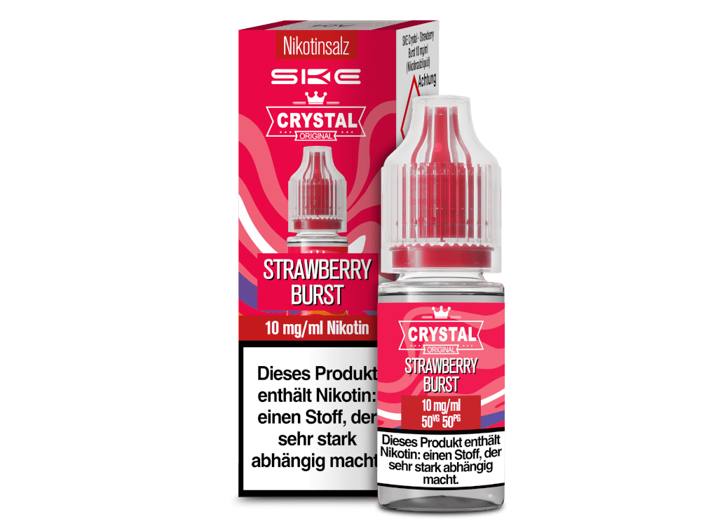 SKE - Crystal - Strawberry Burst - 10ml Fertigliquid (Nikotinsalz) - Strawberry Burst 1er Packung 10 mg/ml - Vapes4you
