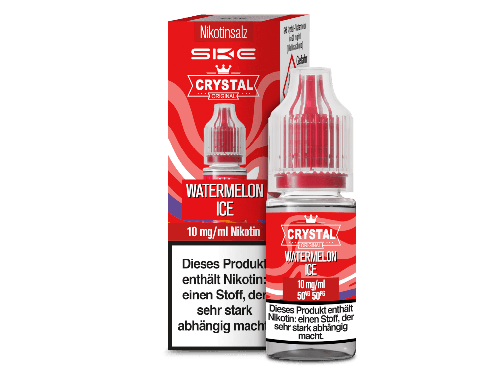 SKE - Crystal - Watermelon Ice - 10ml Fertigliquid (Nikotinsalz) - Watermelon Ice 1er Packung 10 mg/ml - Vapes4you