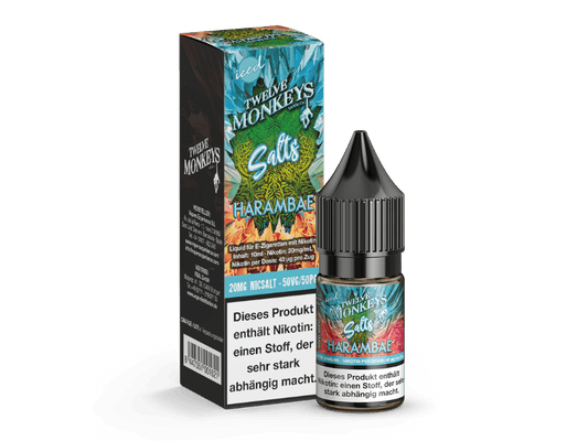Twelve Monkeys - Iced - Harambae - 10ml Fertigliquid (Nikotinsalz) - Harambae 1er Packung 20 mg/ml - Vapes4you