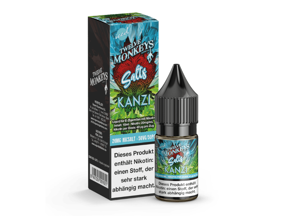 Twelve Monkeys - Iced - Kanzi - 10ml Fertigliquid (Nikotinsalz) - Kanzi 1er Packung 20 mg/ml - Vapes4you