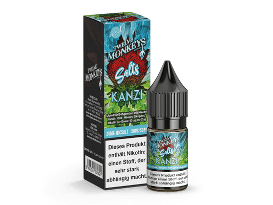 Twelve Monkeys - Iced - Kanzi - 10ml Fertigliquid (Nikotinsalz) - Kanzi 1er Packung 20 mg/ml - Vapes4you