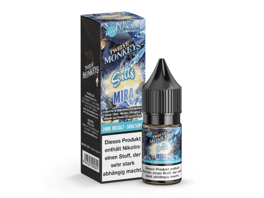 Twelve Monkeys - Iced - Mira - 10ml Fertigliquid (Nikotinsalz) - Mira 1er Packung 20 mg/ml - Vapes4you