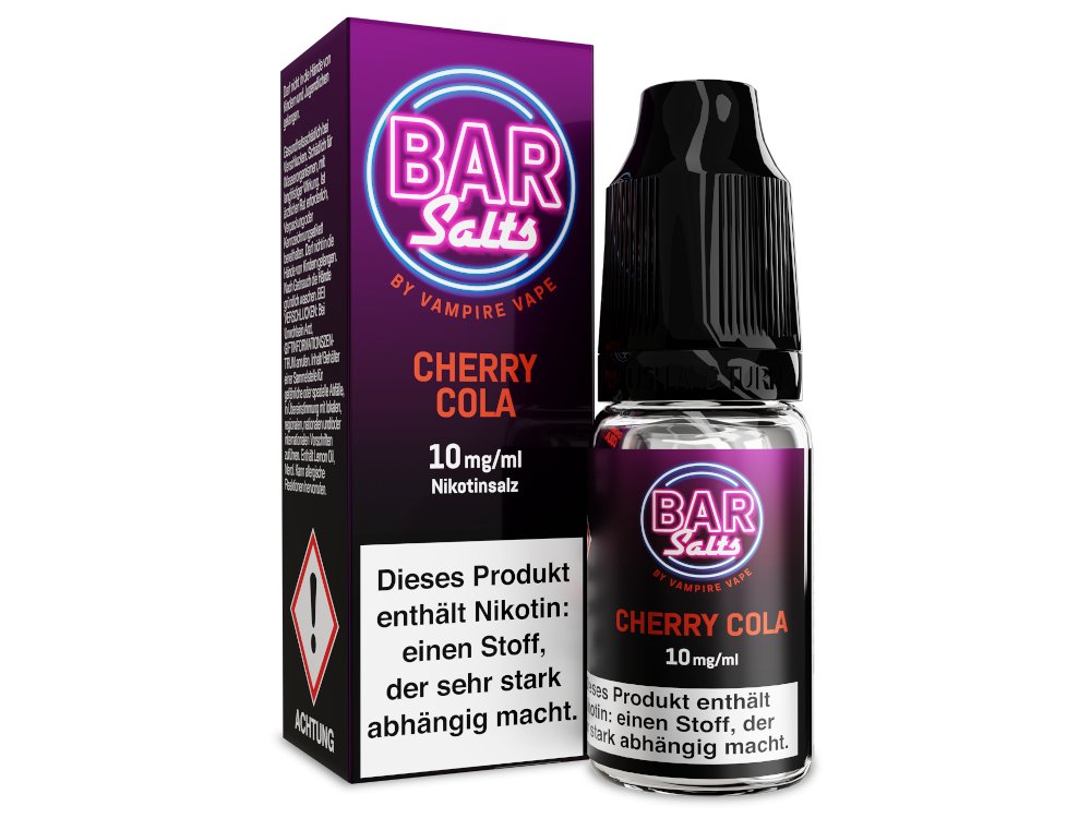Vampire Vape - Bar Salts Cherry Cola - 10ml Fertigliquid (Nikotinsalz) - Cherry Cola 1er Packung 10 mg/ml - Vapes4you