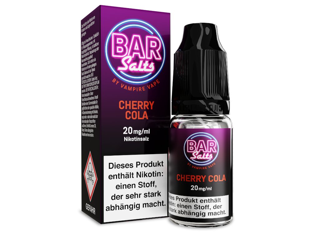 Vampire Vape - Bar Salts Cherry Cola - 10ml Fertigliquid (Nikotinsalz) - Cherry Cola 1er Packung 20 mg/ml - Vapes4you