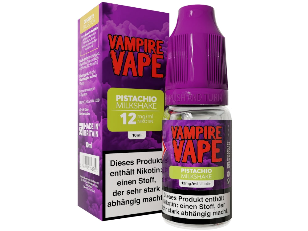 Vampire Vape - Dessert Collection - Pistachio Milkshake - 10ml Fertigliquid (Nikotin)