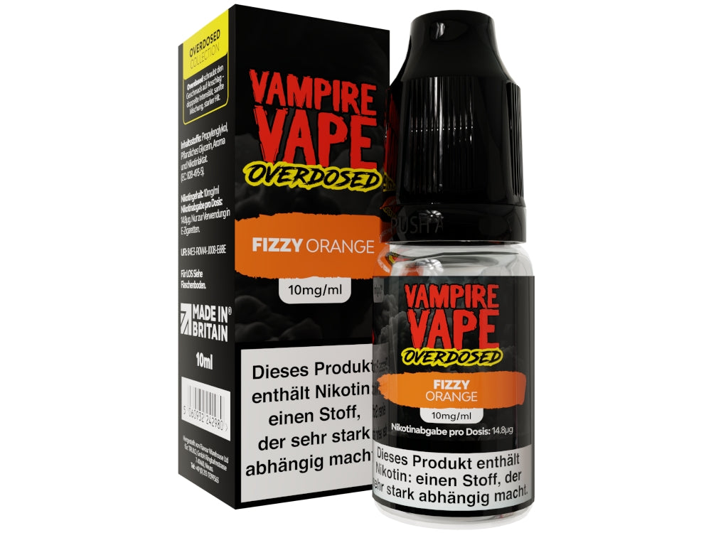 Vampire Vape Overdosed - Fizzy Orange - 10ml Fertigliquid (Nikotinsalz)