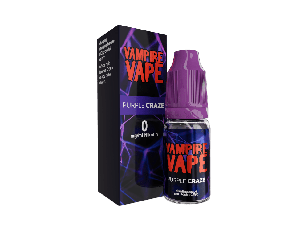 Vampire Vape - Purple Craze - 10ml Fertigliquid (Nikotinfrei/Nikotin) - 1er Packung 0 mg/ml - Vapes4you