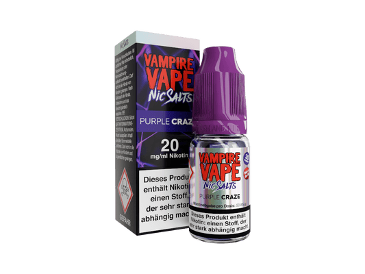 Vampire Vape - Purple Craze - 10ml Fertigliquid (Nikotinsalz) - 1er Packung 20 mg/ml - Vapes4you