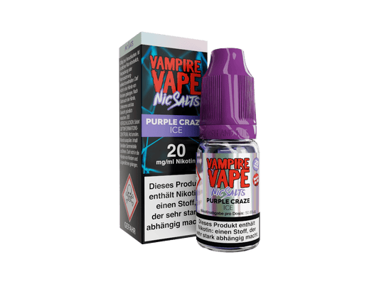 Vampire Vape - Purple Craze Ice - 10ml Fertigliquid (Nikotinsalz) - 1er Packung 20 mg/ml - Vapes4you