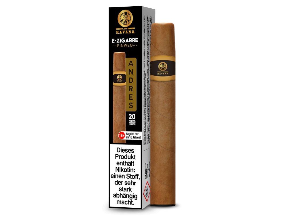 XO HAVANA - Cigar Vape - Einweg E - Zigarette - Andres 1er Packung 20 mg/ml - Vapes4you
