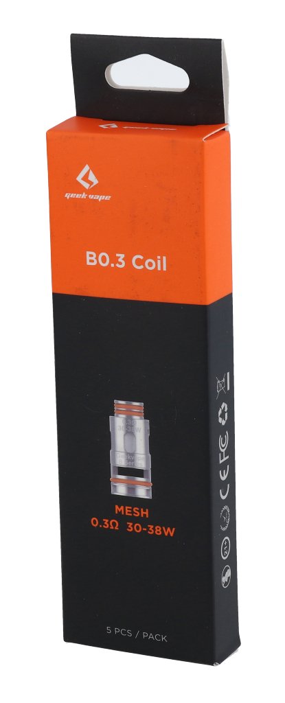 GeekVape - B Series - Heads 0,3 Ohm / 1,2 Ohm (5 Stück pro Packung) - 1er Packung 0,3 Ohm - Vapes4you