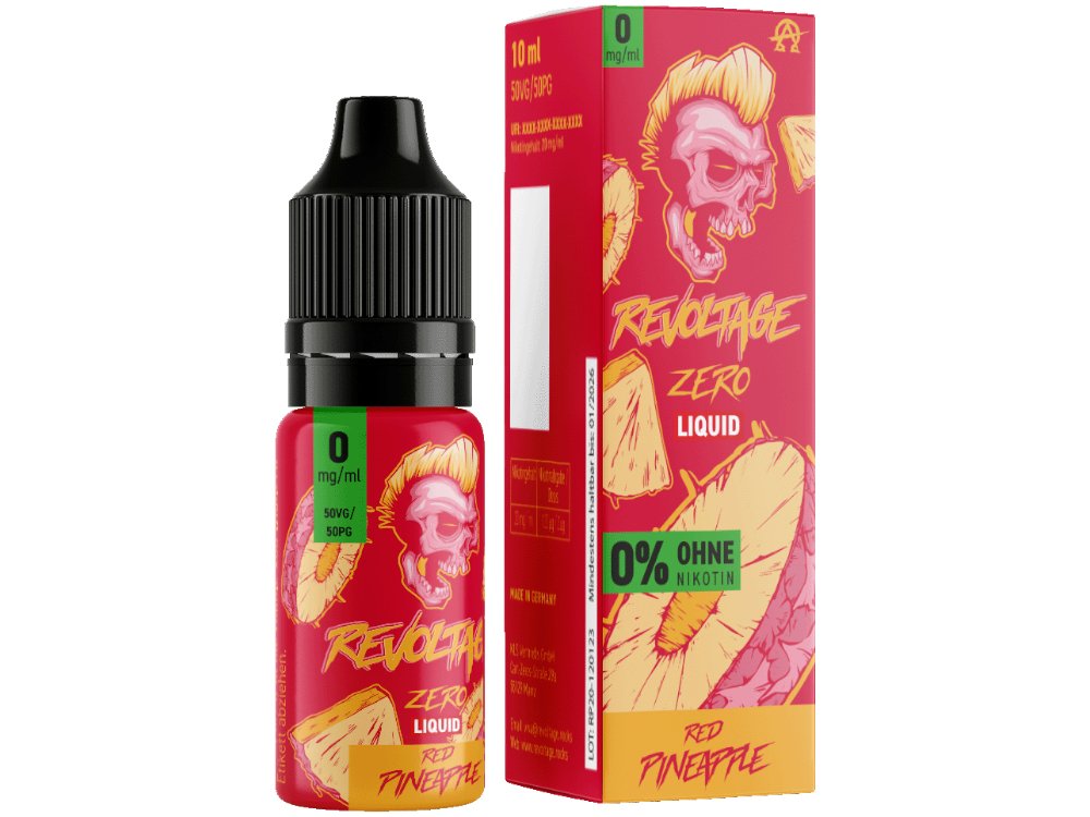 Revoltage - Red Pineapple - 10ml Fertigliquid (Nikotinfrei) - Red Pineapple 1er Packung 0 mg/ml- Vapes4you