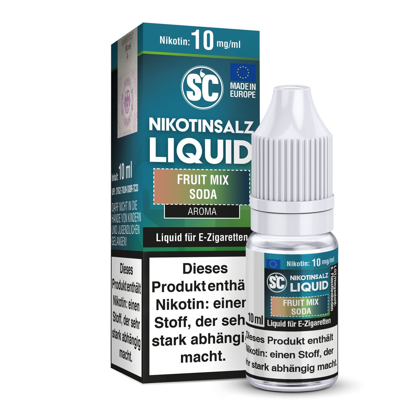 SC - Fruit Mix Soda - 10ml Fertigliquid (Nikotinsalz) - 1er Packung 10 mg/ml - Vapes4you