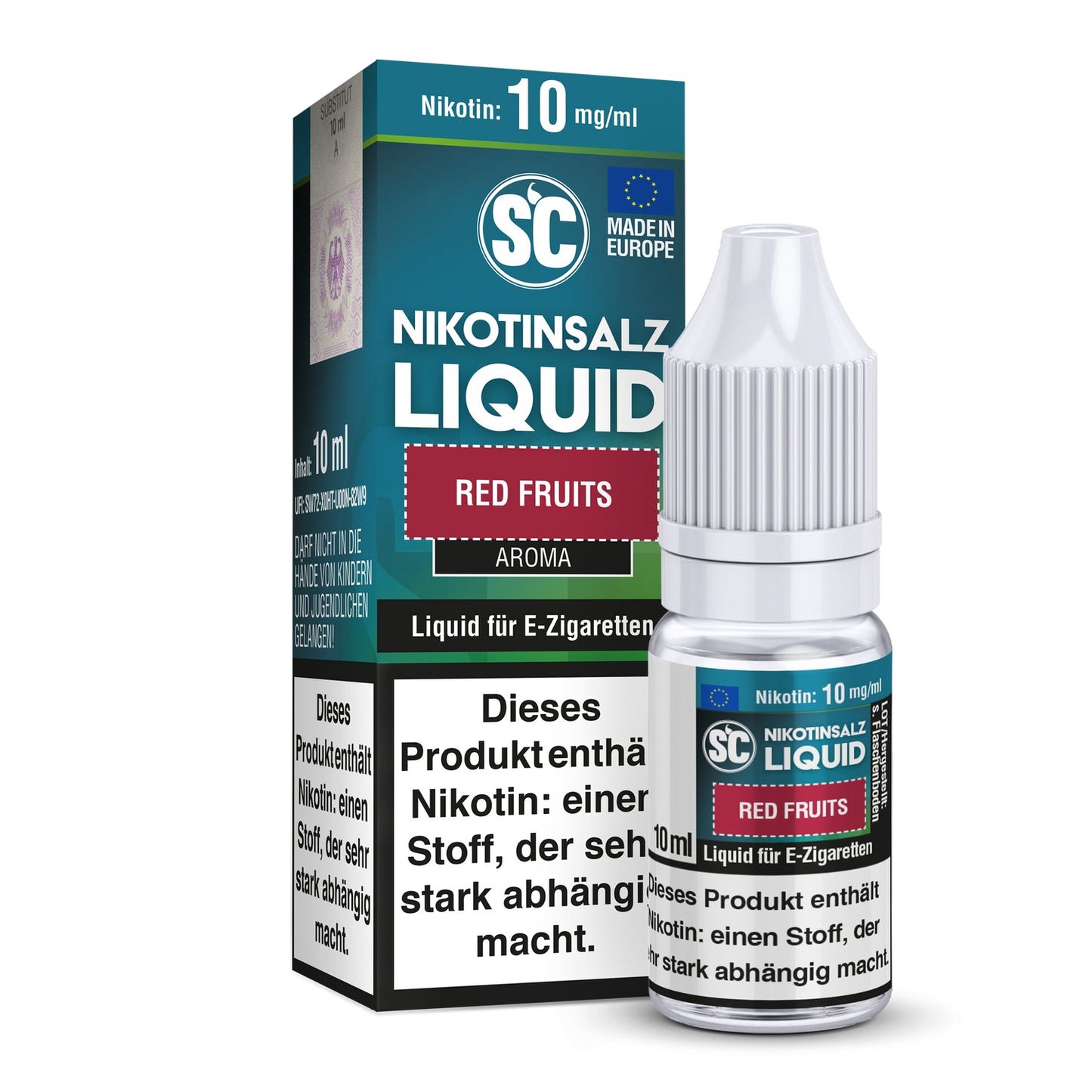 SC - Red Fruits - 10ml Fertigliquid (Nikotinsalz) - 1er Packung 10 mg/ml - Vapes4you