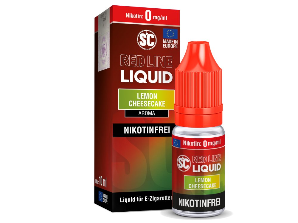 SC - Red Line - Lemon Cheesecake - 10ml Fertigliquid (Nikotinfrei/Nikotinsalz) - 1er Packung 0 mg/ml - Vapes4you
