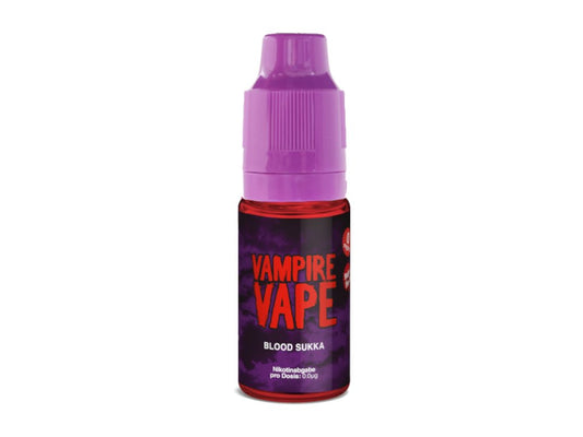 Vampire Vape - Blood Sukka - 10ml Fertigliquid (Nikotinfrei/Nikotin) - 1er Packung 6 mg/ml - Vapes4you