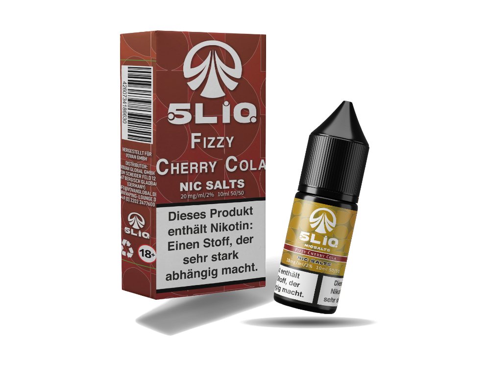 5LIQ - Fizzy Cherry Cola - 10ml Fertigliquid (Nikotinsalz) - Fizzy Cherry Cola 1er Packung - Vapes4you