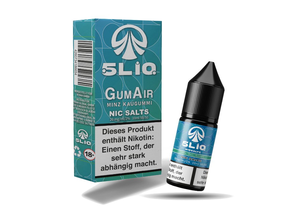 5LIQ - Gum Air - 10ml Fertigliquid (Nikotinsalz) - Gum Air 1er Packung - Vapes4you
