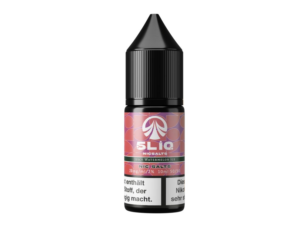 5LIQ - Juicy Watermelon Ice - 10ml Fertigliquid (Nikotinsalz) - Juicy Watermelon Ice 1er Packung - Vapes4you