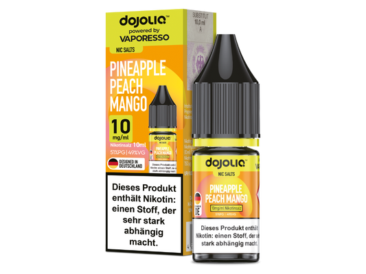 Dojoliq - Pineapple Peach Mango - 10ml Fertigliquid (Nikotinsalz)