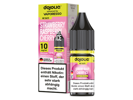 Dojoliq - Strawberry Raspberry Cherry Ice - 10ml Fertigliquid (Nikotinsalz)