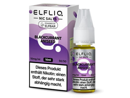 ELFLIQ - Blackcurrant Aniseed - 10ml Fertigliquid (Nikotinsalz)