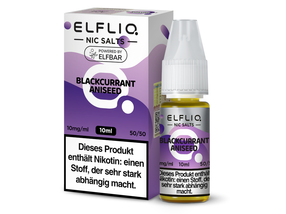 ELFLIQ - Blackcurrant Aniseed - 10ml Fertigliquid (Nikotinsalz)