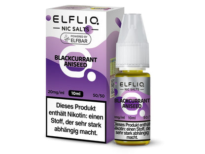 ELFLIQ - Blackcurrant Aniseed - 10ml Fertigliquid (Nikotinsalz)