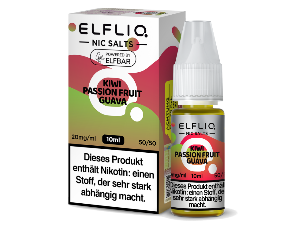 ELFLIQ - Kiwi Passion Fruit Guava - 10ml Fertigliquid (Nikotinsalz)
