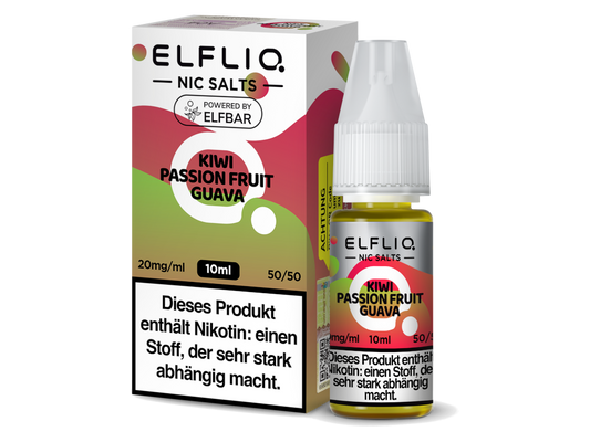 ELFLIQ - Kiwi Passion Fruit Guava - 10ml Fertigliquid (Nikotinsalz)