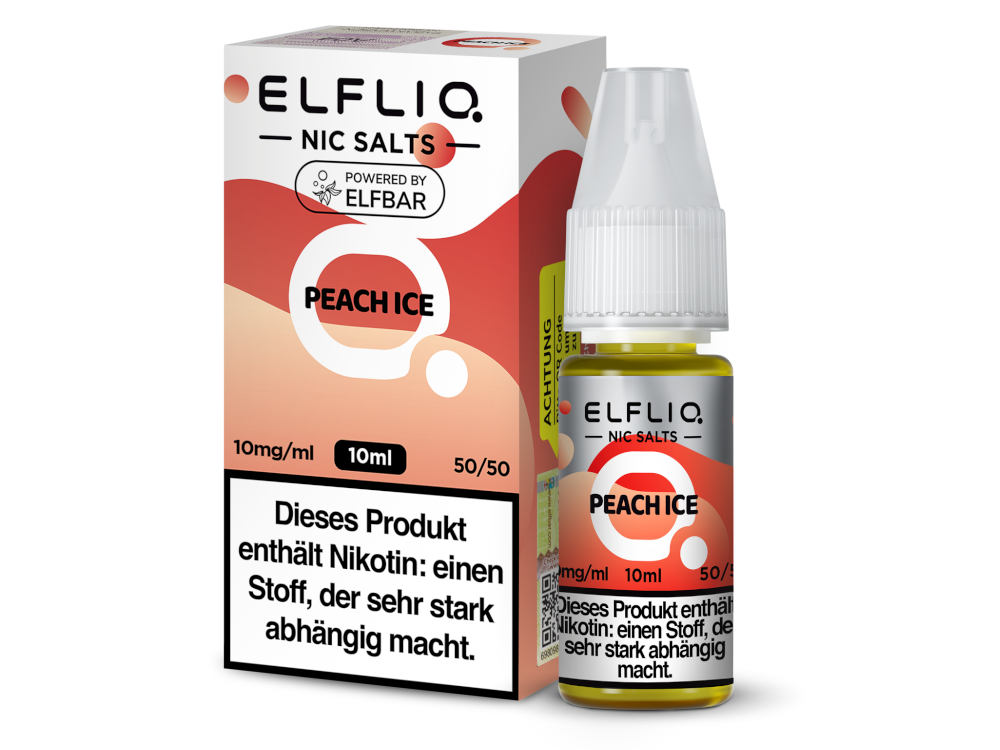 ELFLIQ - Peach Ice - 10ml Fertigliquid (Nikotinsalz)