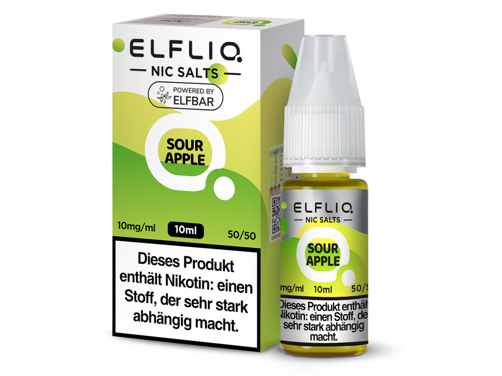 ELFLIQ - Sour Apple - 10ml Fertigliquid (Nikotinsalz)
