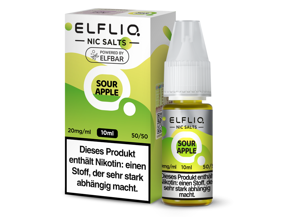 ELFLIQ - Sour Apple - 10ml Fertigliquid (Nikotinsalz)