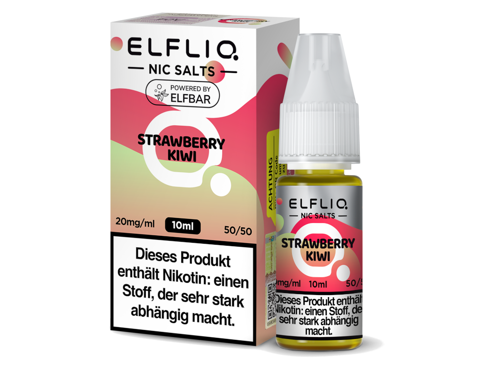 ELFLIQ - Strawberry Kiwi - 10ml Fertigliquid (Nikotinsalz)