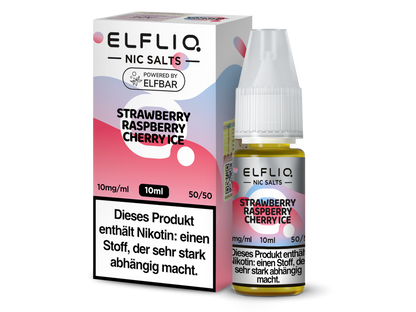 ELFLIQ - Strawberry Raspberry Cherry Ice - 10ml Fertigliquid (Nikotinsalz)