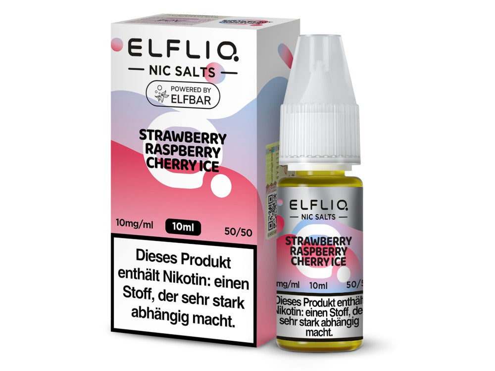 ELFLIQ - Strawberry Raspberry Cherry Ice - 10ml Fertigliquid (Nikotinsalz)