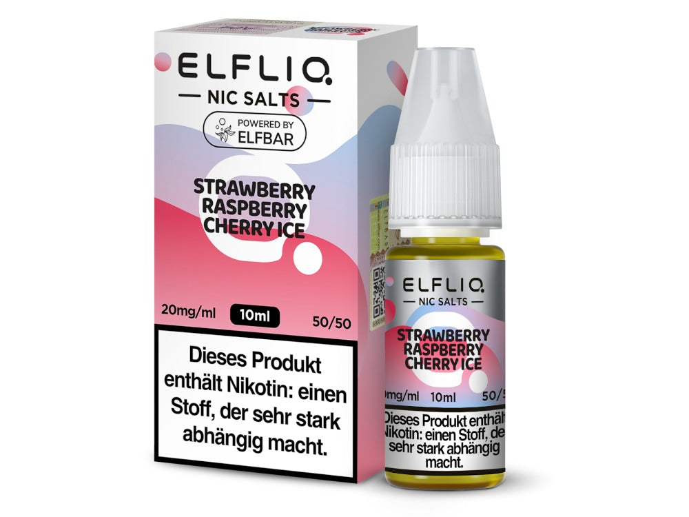 ELFLIQ - Strawberry Raspberry Cherry Ice - 10ml Fertigliquid (Nikotinsalz)