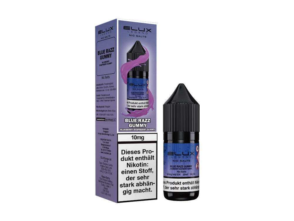 Elux - Blue Razz Gummy - 10ml Fertigliquid (Nikotinsalz)