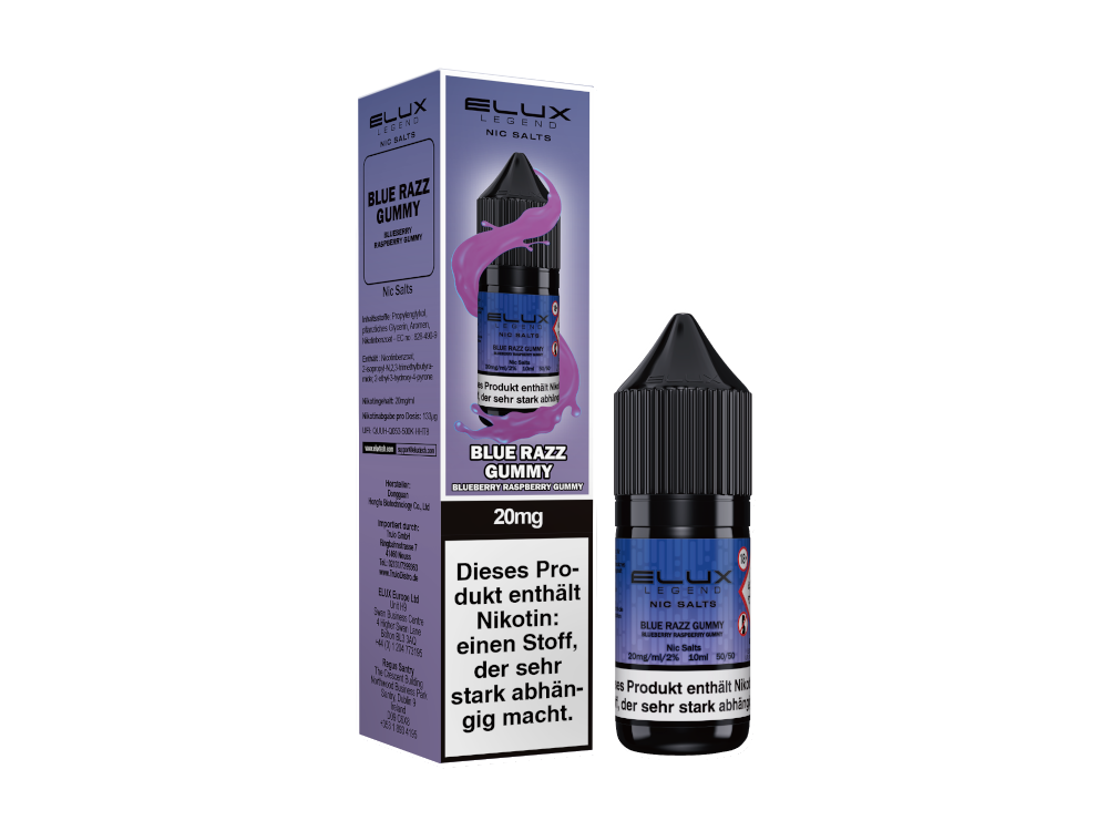 Elux - Blue Razz Gummy - 10ml Fertigliquid (Nikotinsalz)