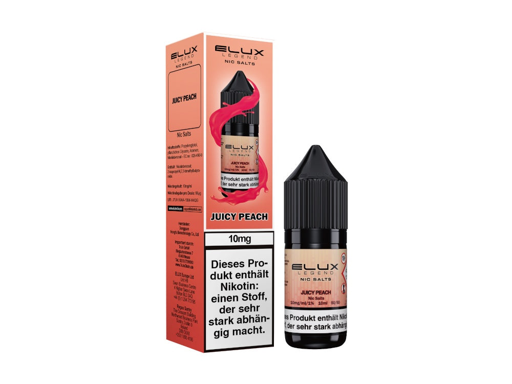 Elux - Juicy Peach - 10ml Fertigliquid (Nikotinsalz)