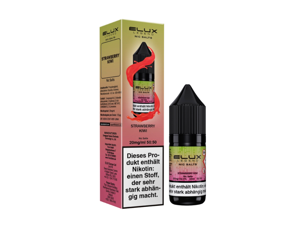 Elux - Strawberry Kiwi - 10ml Fertigliquid (Nikotinsalz)