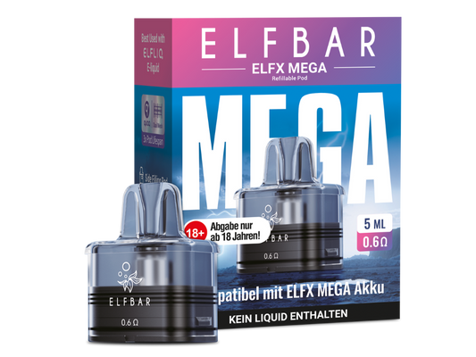 Elfbar - Elfx Mega - 5ml/10ml Pod mit Head