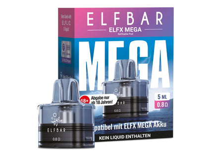 Elfbar - Elfx Mega - 5ml/10ml Pod mit Head