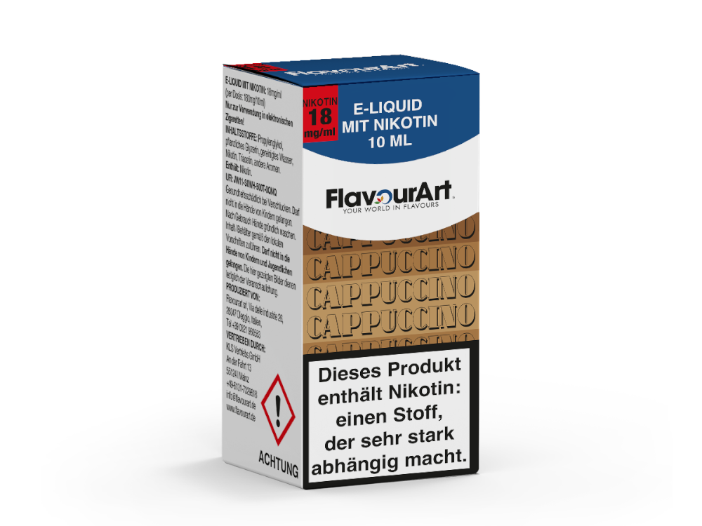 FlavourArt - Cappuccino - 10ml Fertigliquid (Nikotin)